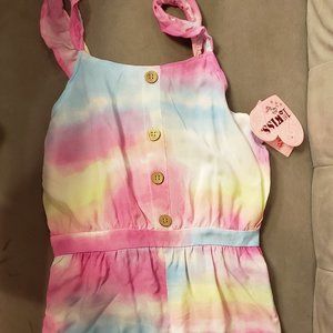 NWT 1St Kiss Romper  Size 14 Rainbow